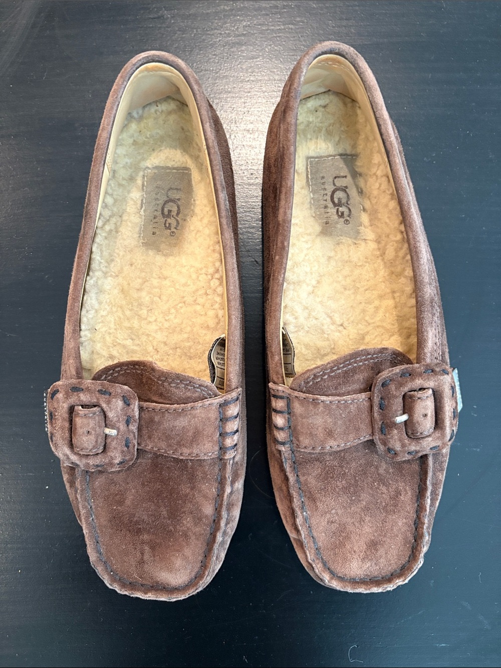 UGG Brown Suede Loafers